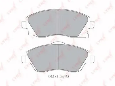 Комплект тормозных колодок, дисковый тормоз LYNXauto купить