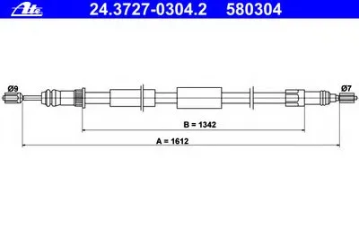 Трос, стояночная тормозная система ATE купить