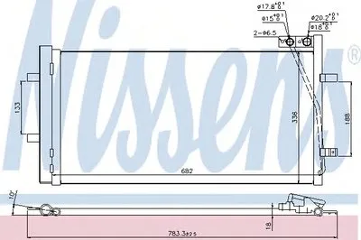 Конденсатор, кондиционер NISSENS купить