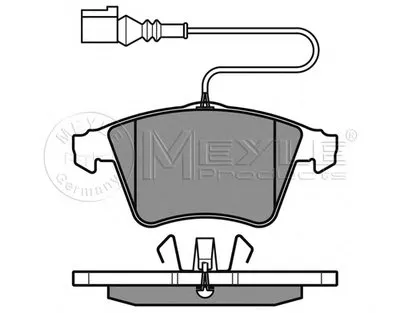 Комплект тормозных колодок, дисковый тормоз PLATINUM PAD MEYLE купить