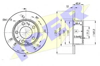 Тормозной диск ICER купить