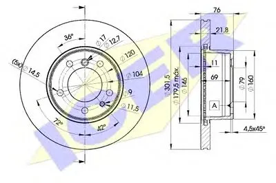 Тормозной диск ICER купить