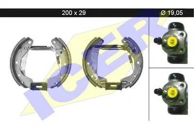 Комплект тормозных колодок ICER купить