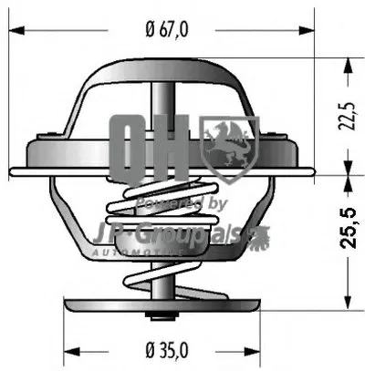 Термостат, охлаждающая жидкость QH JP GROUP купить