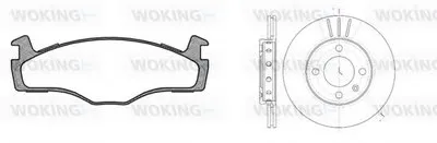 Комплект тормозов, дисковый тормозной механизм WOKING купить