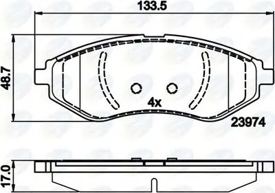 Комплект тормозных колодок, дисковый тормоз Comline COMLINE купить