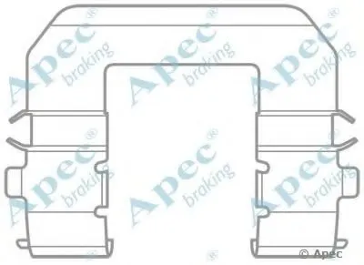 Комплектующие, тормозные колодки APEC braking купить