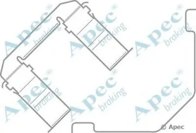 Комплектующие, тормозные колодки APEC braking купить