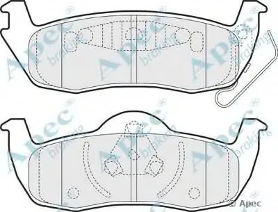 Комплект тормозных колодок, дисковый тормоз APEC braking купить