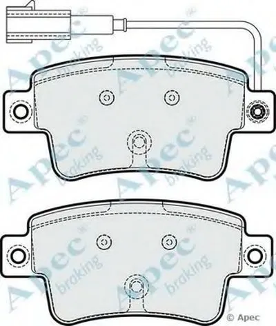 Комплект тормозных колодок, дисковый тормоз APEC braking купить
