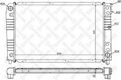 Радиатор, охлаждение двигателя STELLOX купить