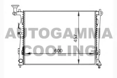 Радиатор, охлаждение двигателя AUTOGAMMA купить