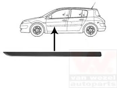 Облицовка / защитная накладка, дверь VAN WEZEL купить