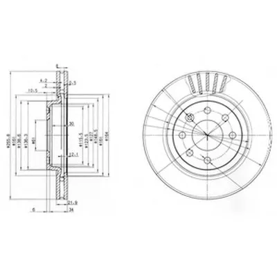 Тормозной диск DELPHI купить