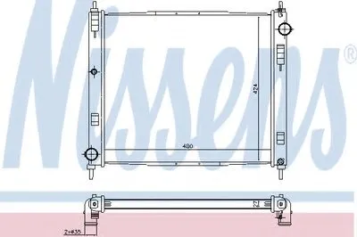 Радиатор, охлаждение двигателя NISSENS купить