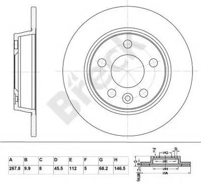 Тормозной диск BRECK купить