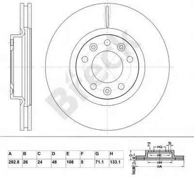 Тормозной диск BRECK купить