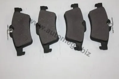 Комплект тормозных колодок, дисковый тормоз AutoMega Premium AUTOMEGA купить