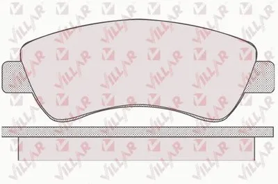 Комплект тормозных колодок, дисковый тормоз VILLAR купить