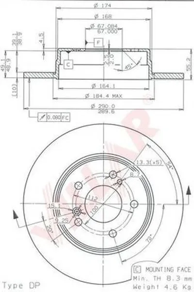 Тормозной диск COATED DISC LINE VILLAR купить