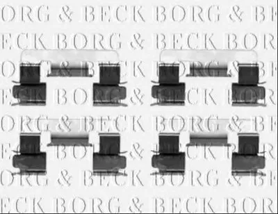 Комплектующие, колодки дискового тормоза BORG & BECK купить