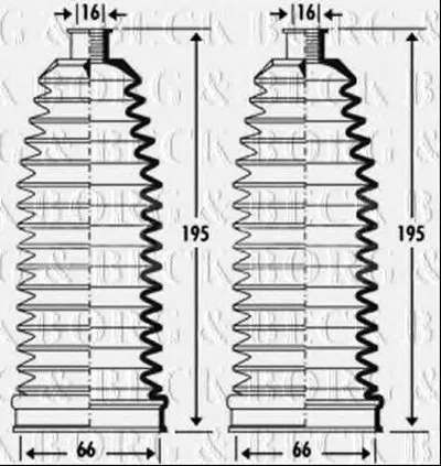 Пыльник, рулевое управление BORG & BECK купить
