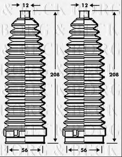 Пыльник, рулевое управление BORG & BECK купить