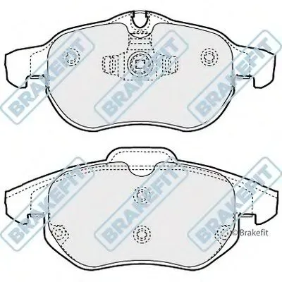 Комплект тормозных колодок, дисковый тормоз Brake Fit APEC braking купить