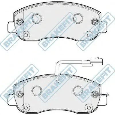 Комплект тормозных колодок, дисковый тормоз Brake Fit APEC braking купить