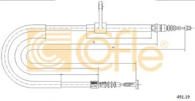 Трос, стояночная тормозная система COFLE купить