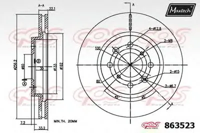 Тормозной диск R+ (Regular Plus) MAXTECH купить
