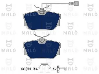 Комплект тормозных колодок, дисковый тормоз MALÒ купить