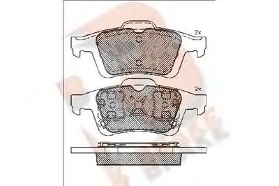 Комплект тормозных колодок, дисковый тормоз R BRAKE купить