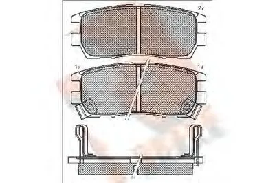 Комплект тормозных колодок, дисковый тормоз R BRAKE купить