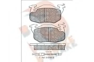 Комплект тормозных колодок, дисковый тормоз R BRAKE купить