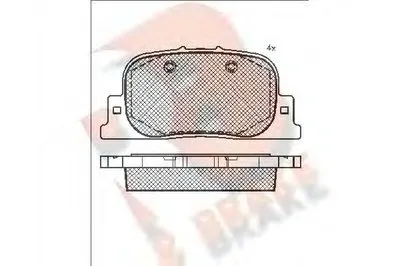 Комплект тормозных колодок, дисковый тормоз R BRAKE купить