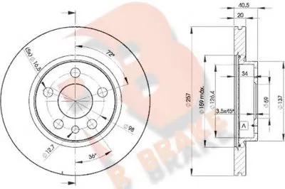 Тормозной диск R BRAKE купить