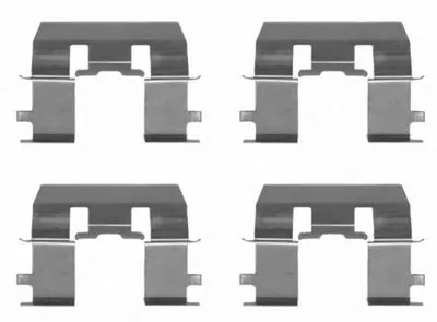 Комплектующие, колодки дискового тормоза HELLA купить