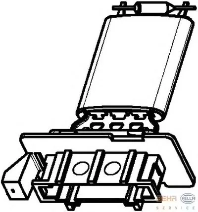 Сопротивление, вентилятор салона BEHR HELLA SERVICE HELLA купить