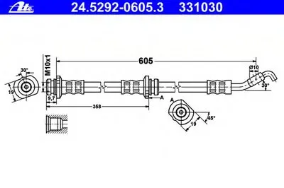 Тормозной шланг ATE купить