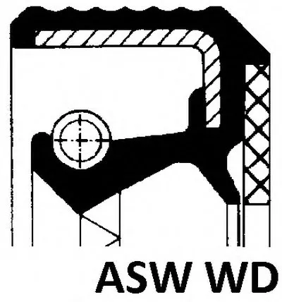 Уплотняющее кольцо, дифференциал; Уплотнительное кольцо ELRING купить