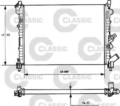 Радиатор, охлаждение двигателя VALEO CLASSIC VALEO купить