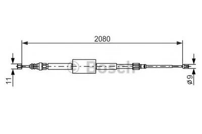 Трос, стояночная тормозная система BOSCH купить