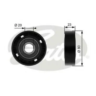 Паразитный / ведущий ролик, поликлиновой ремень DriveAlign® GATES купить