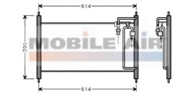 Конденсатор, кондиционер VAN WEZEL купить
