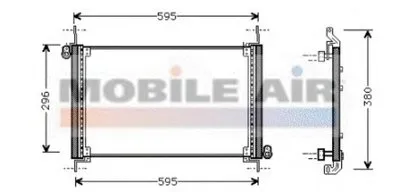 Конденсатор, кондиционер VAN WEZEL купить