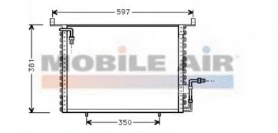 Конденсатор, кондиционер VAN WEZEL купить