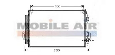 Конденсатор, кондиционер VAN WEZEL купить