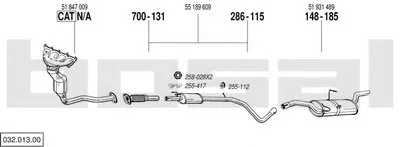 Система выпуска ОГ BOSAL купить