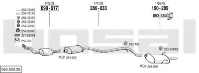 Система выпуска ОГ BOSAL купить